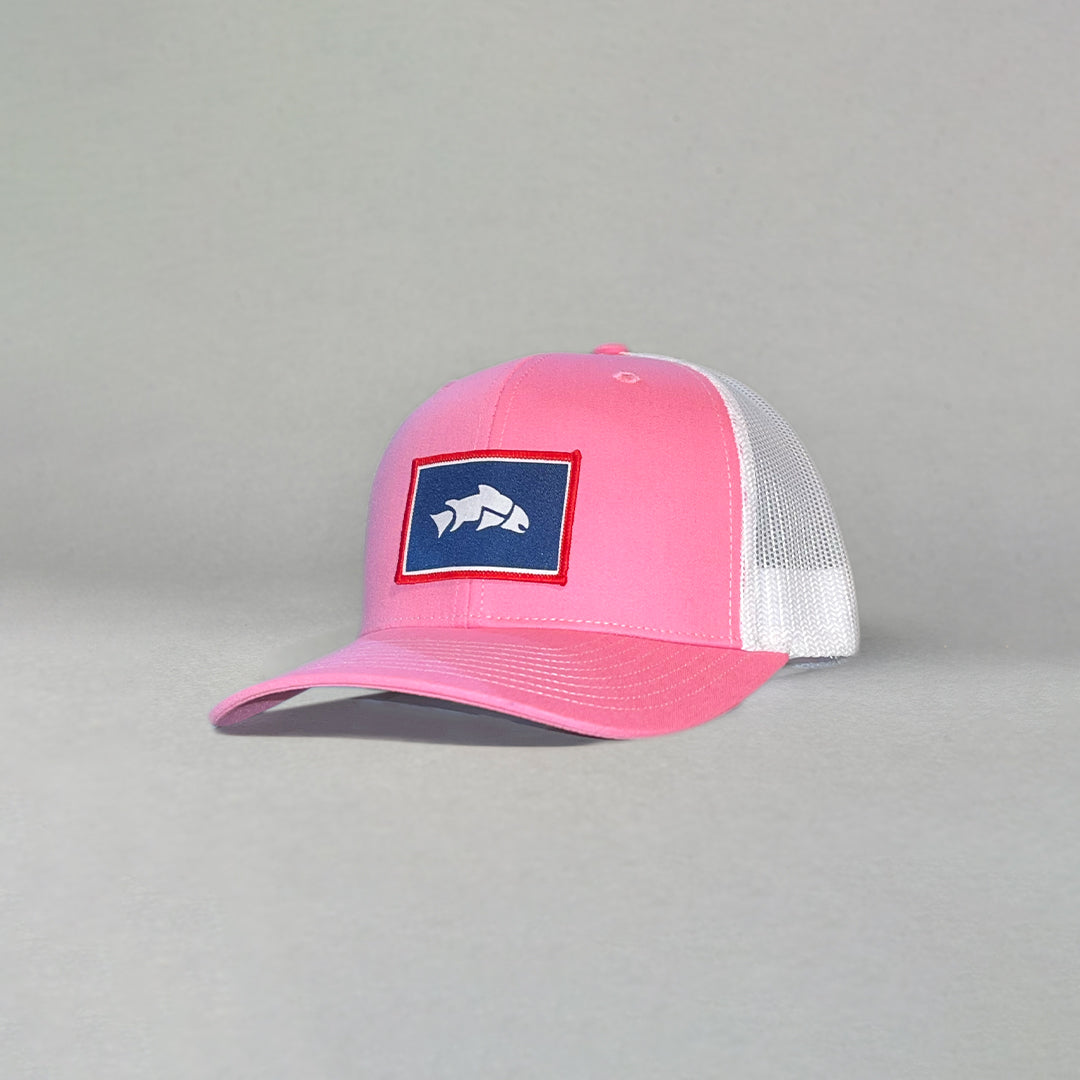 Two Tone Trucker Hats - Pink Blank Trucker Cap – Bewild
