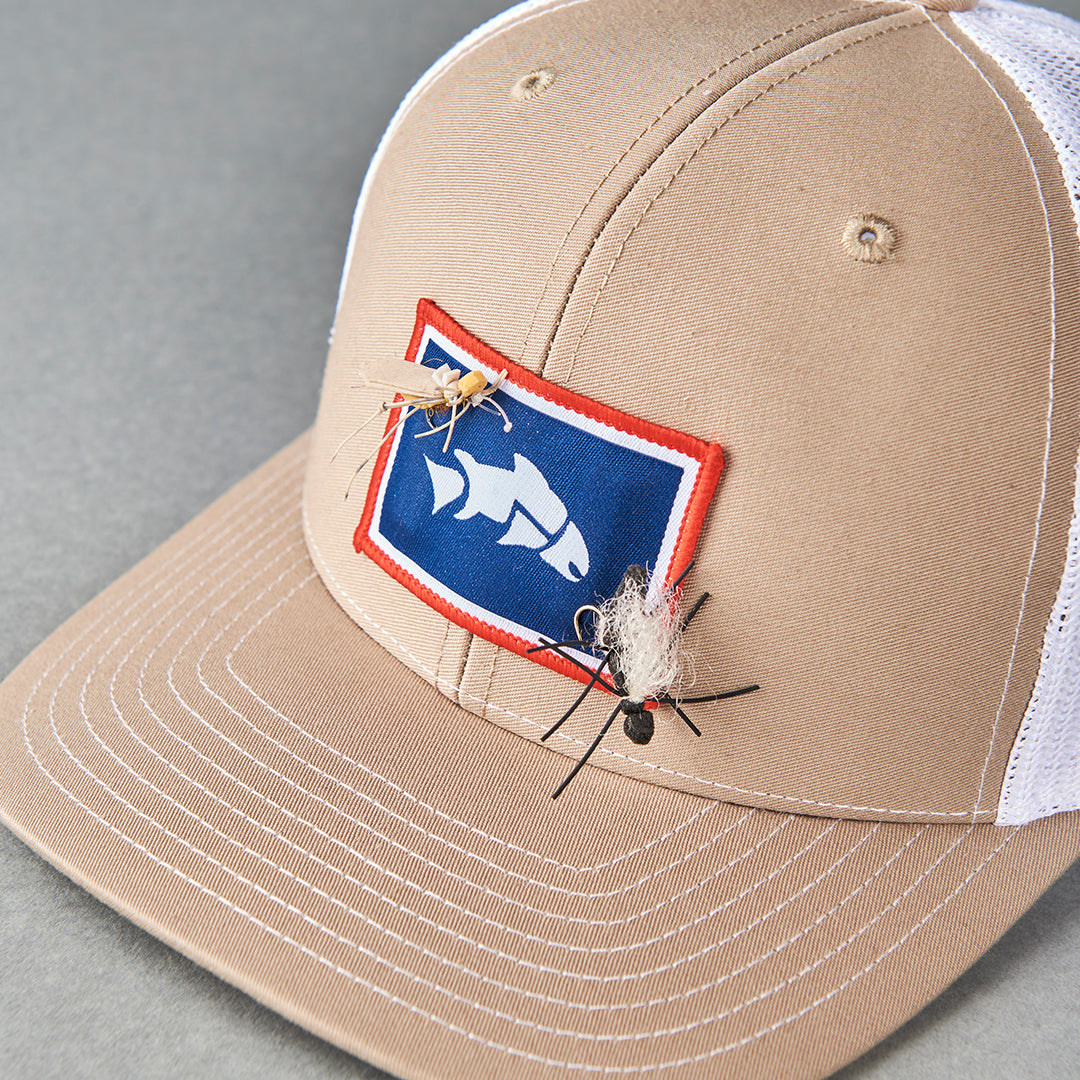 Give'r Wyo-Magnet Trout Hat Black Mesh & Camo
